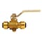 Apollo 1/2 in. Brass Push Ball Valve with Flange and Drain FSBBV12DE - alternate 8